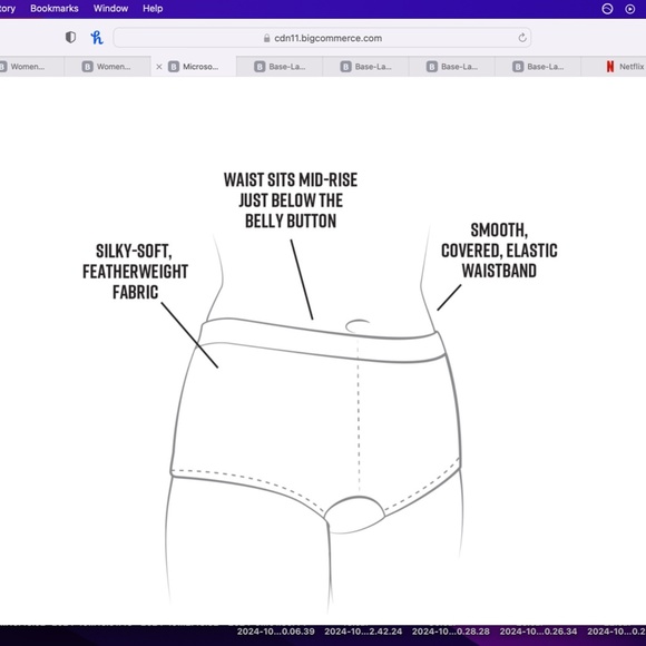 Maggies Organics // Organic Cotton Women's Boy Short Underwear in Black - Picture 8 of 8